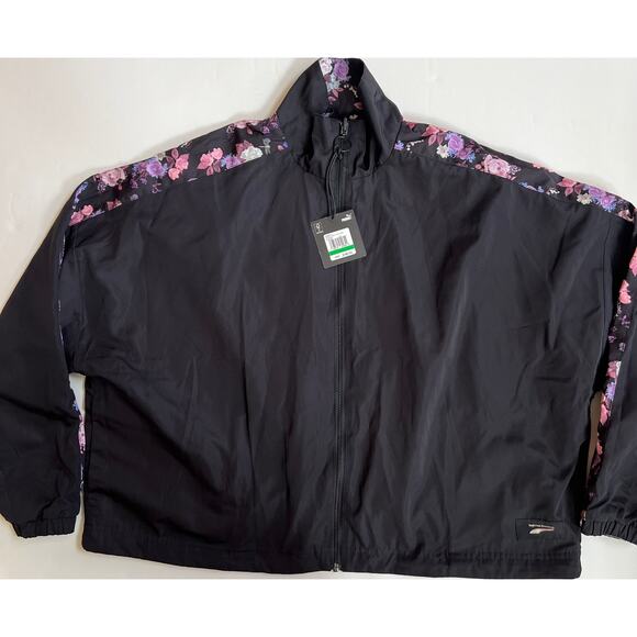 Puma Women's Tabitha Simmons Black Floral Print Reversible Jacket Size L NWT - Picture 7 of 16